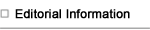 Editorial Information