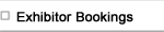Exhibitor Bookings