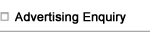 Advertising Enquiry